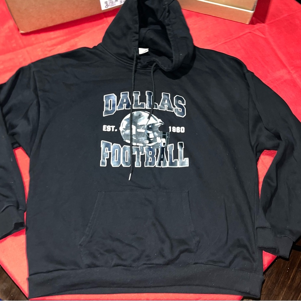 Black Dallas Cowboys Football Hoodie